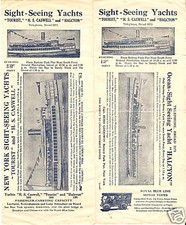 VINTAGE 1910 NY Boat YACHT