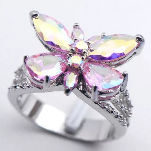 Belle bague papillon en - bague,