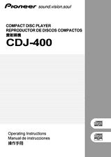 Bedienungsanleitung-Operating Instructions pour Pioneer CDJ-400