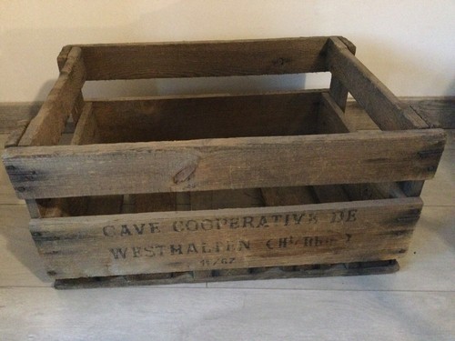 Ancienne caisse bois - caisse, en
