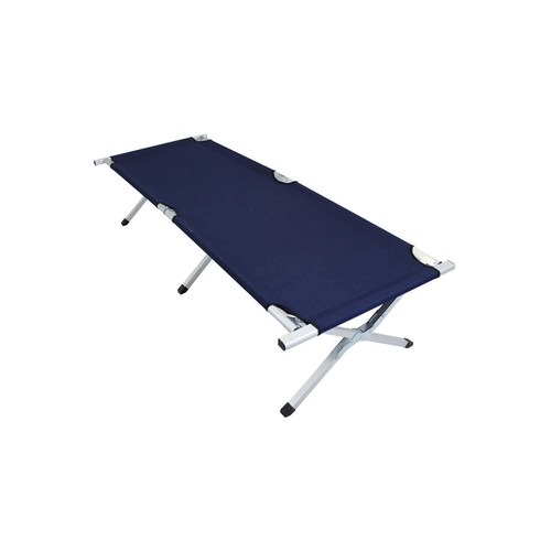 Lit camp pliant bleu - lit, de