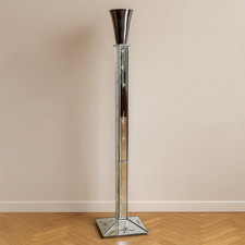 Lampadaire époque Art Déco en miroir gravé