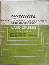 Manuel d'atelier TOYOTA LAND CRUISER de chassis et de carrosserie 01 / 1990