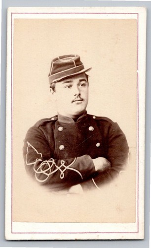 Cdv 1870 chasseur pied en - 1870, à