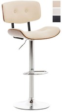 Tabouret de Bar Sarnia en Similicuir Pied Trompette en métal ou acier inoxydable