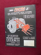 prospectus catalogue  agricole :  fourche LECOMTE
