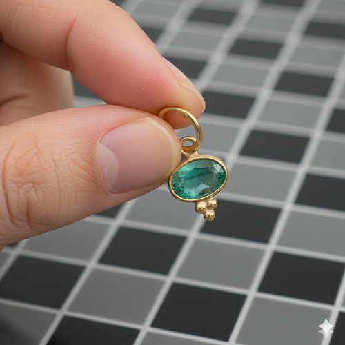 Pendentif breloque ovale or - pendentif, en