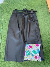 Jupe  Longue Fendue En Véritable Cuir D’agneau