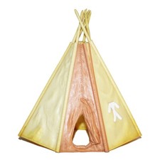 Timpo Toys tente indienne tipi jaune ( petite casse )