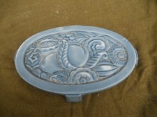 dessous de plat  émaillé art deco ancien grenier art populaire