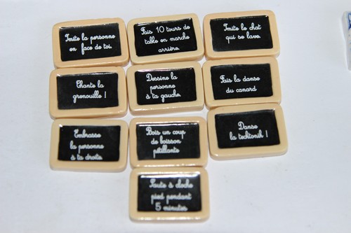 Feves gage tableau noir - gage,
