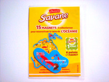 MAGNET SAVANE BROSSARD CARTE DE L'OCÉANIE  NOUVELLE-CALÉDONIE Barrière de corail