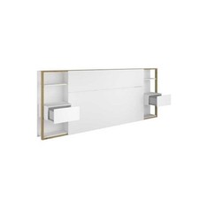 Tete de Lit avec etageres +