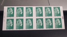 Carnet 12 timbres Marianne