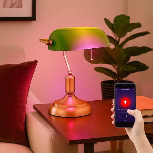 Lampe banquiers table salon - de,