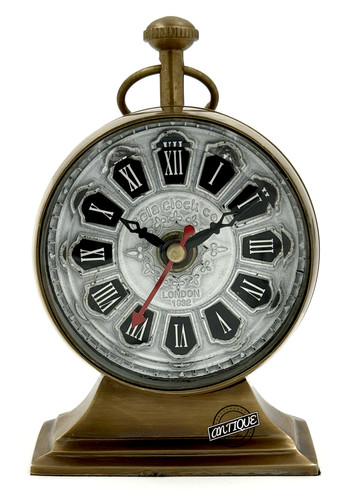 Ancien style table - table, horloge