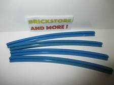 Lego - 4x Train Track Rail Curved Outside 1x16 16x1 3229 Blue/Bleu/Blau