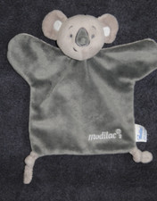 🍀Doudou Plat Koala MODILAC 2Gris Beige Anthracite Peluche Ours TTBE