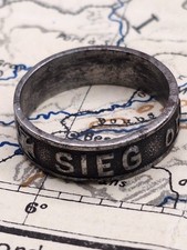 Bague patriotique victoire ou mort croix de fer