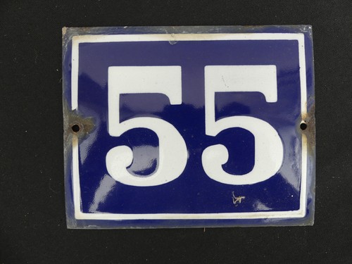 Plaque emaillee email numero - plaque,