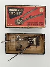 Ancienne Tondeuse de coiffeur Etoile N°34 pour Coupe cheveux barbier. 1950/1960