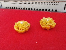 2 Bougies ''Fleurs'' en cire