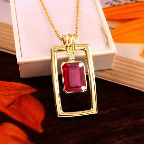 Pendentif rubis burma plaqué - rubis,