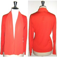 Gilet Cardigan MISS CAPTAIN TREND en T0 ou 34 Orange Neuf Val 79€ !