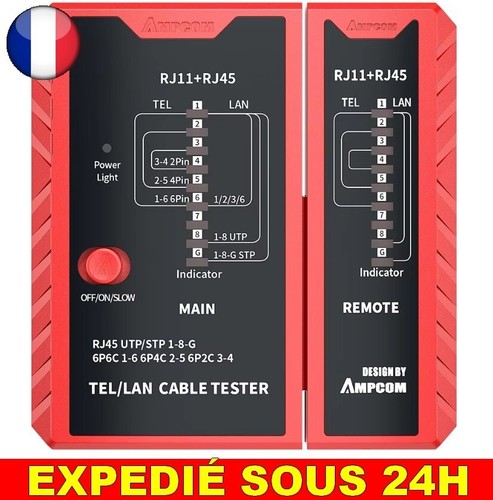 Testeur câble réseau - testeur,