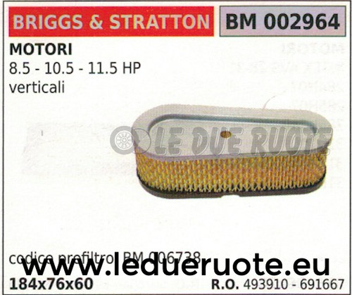 493910 691667 filtre air - 493910, À