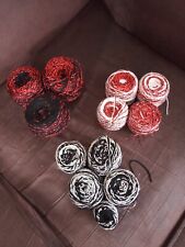 3 petits LOTS de pelotes en Acrylique et Lurex (650g au total)