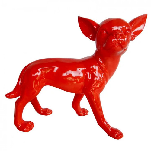 Statue chihuahua résine - en,