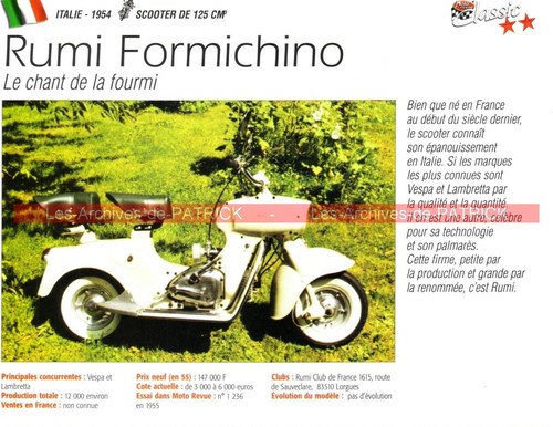 Rumi 125 formichino - formichino, 1954