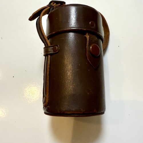 étui cuir minolta - cuir, vintage