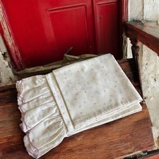 Taie de traversin vintage enfant étoiles filantes “bonne nuit” 184x40 cm