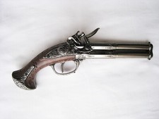 DECO REPLIQUE PISTOLET A SILEX 2 CANONS FRANCE 18ème - Ref.1308