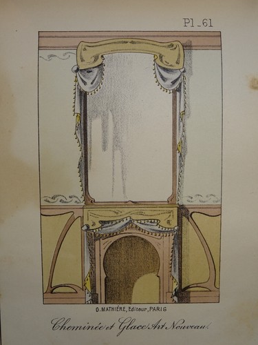 Gravure couleur ornement - couleur,