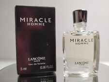 Miniature de Parfum - Lancôme : Miracle Homme - Eau de toilette de 5 ml + Boîte
