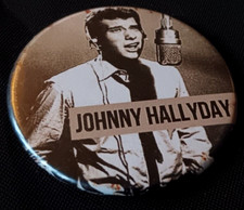 Johnny Hallyday en studio d enregistrement - Badge, ouvre bouteille, magnet