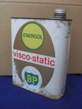 BIDON ANCIEN HUILE   GARAGE   "  BP  ENERGOL VISCO STATIQUE   " ANNEES   50  60