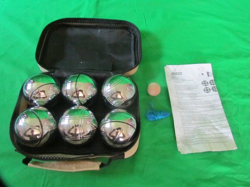 Bocce petanque set chrome - 6,