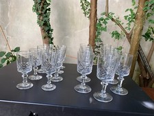 LOT ANCIEN VERRE NID D'ABEILLE