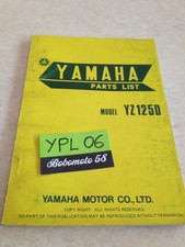 Yamaha parts list YZ125D 1W1