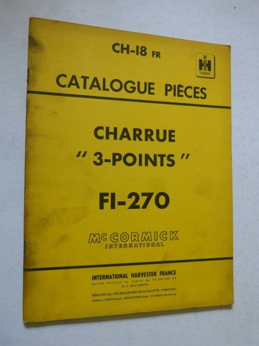 Catalogue pieces detachées - catalogue,