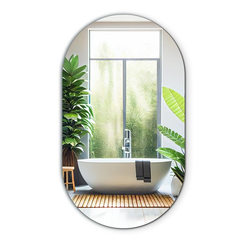 Décoration miroir ovale - miroir, boho