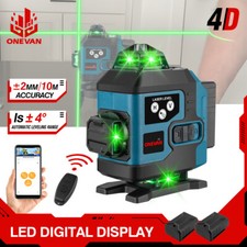 Niveau laser 4D 16 lignes Nivellement automatique avec télécommande et 2 piles