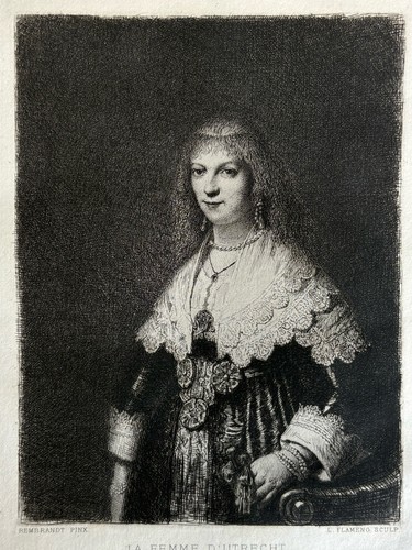 Rembrandt flameng gravure - /,