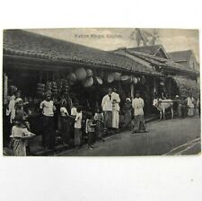 Cpa Ceylan Sri Lanka Native shops Ceylon c1920 boutiques indigènes