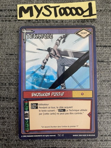 Carte naruto shuriken furtif - carte,