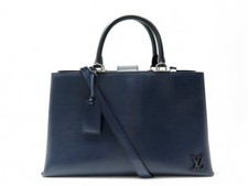 SAC A MAIN LOUIS VUITTON KLEBER MM EN CUIR EPI BLEU INDIGO BANDOULIERE BAG 1800€